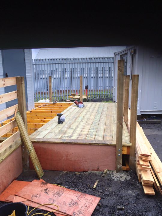 Anti slip decking and disabled access ramp for Corporate Road Solutions new Offices
