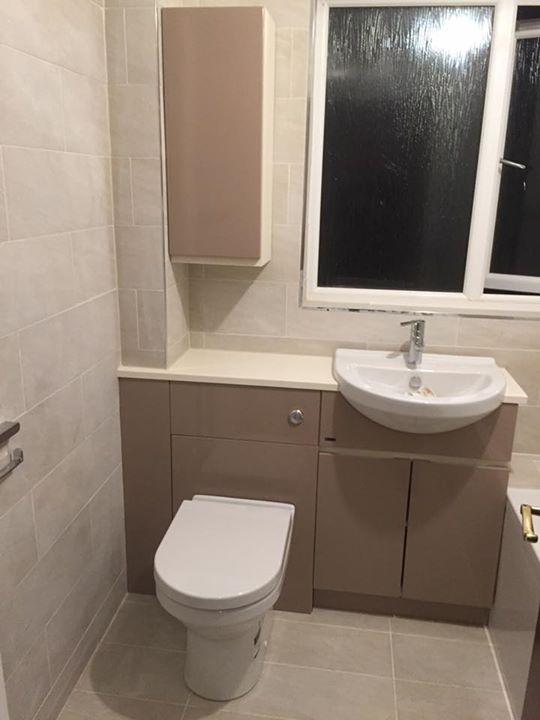 Bathroom refurb in Linlithgow with James Mochrie. Tiling by HK Tiling
