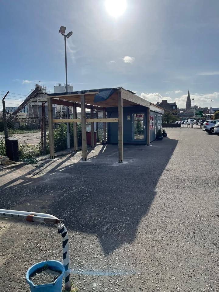 Cabin roof repairs and new carport in Dundee