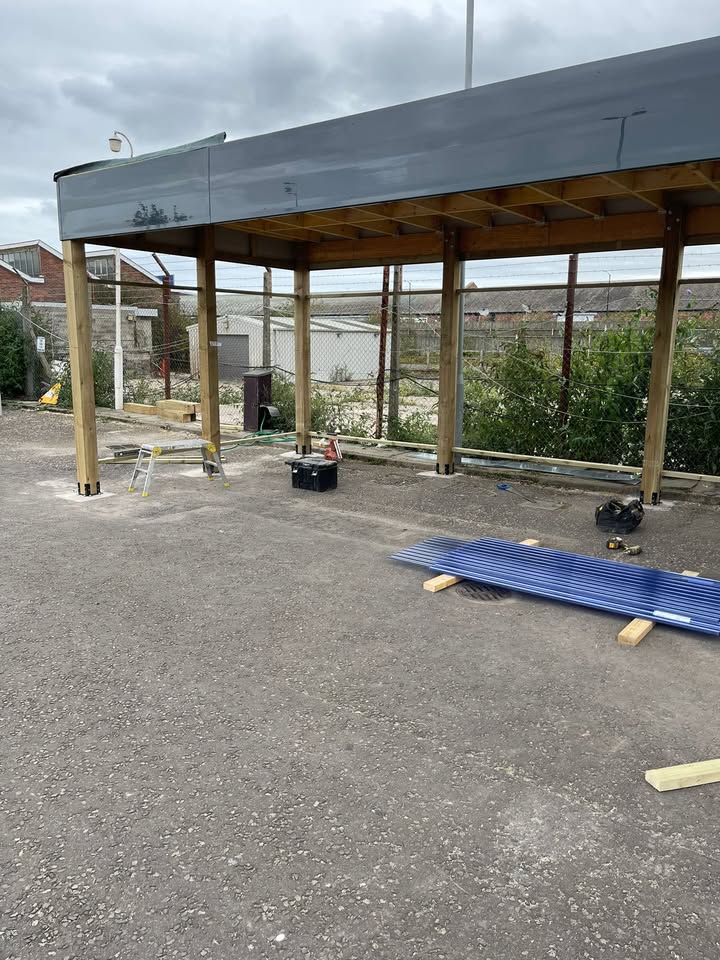 Cabin roof repairs and new carport in Dundee