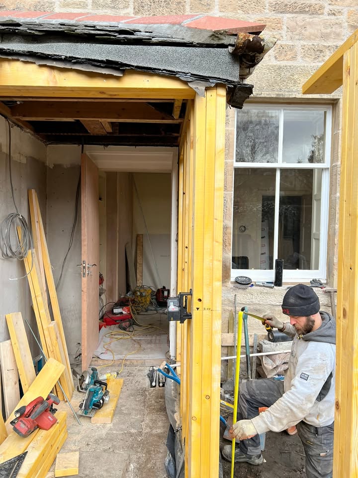Extension work in Newhaven Edinburgh