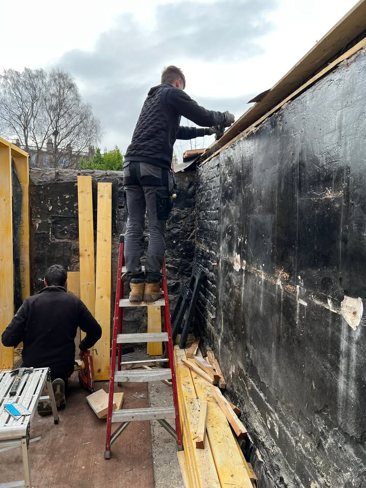 Extension work in Newhaven Edinburgh