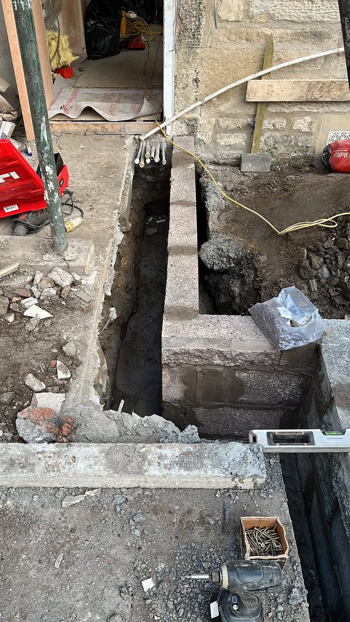 Extension work in Newhaven Edinburgh