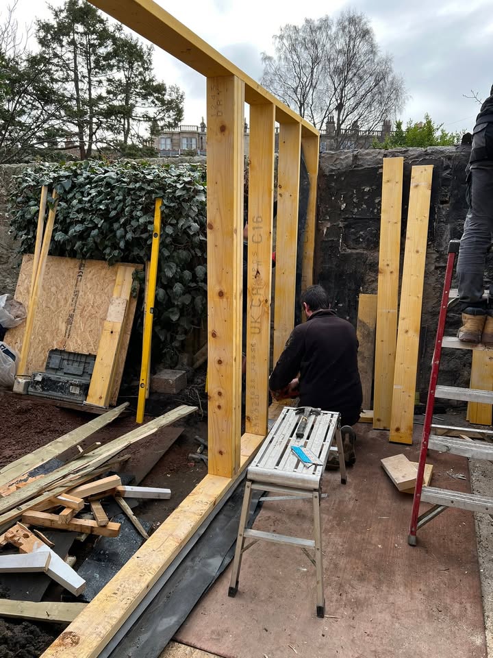 Extension work in Newhaven Edinburgh