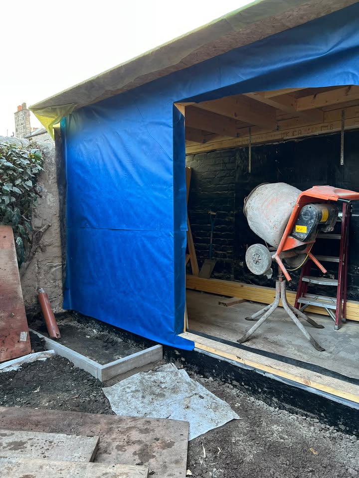 Extension work in Newhaven Edinburgh