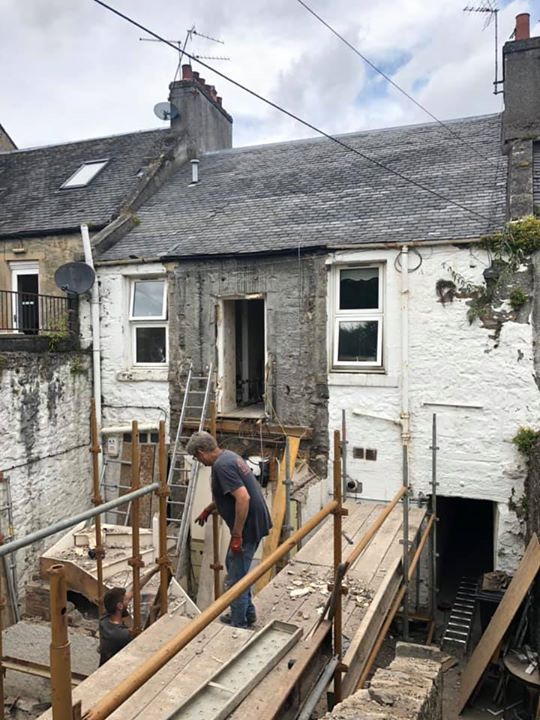 Extension works in Linlithgow
