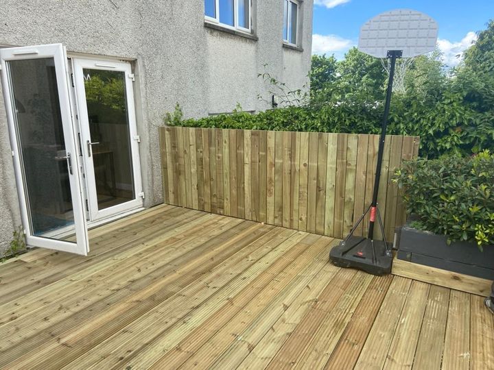 Garden decking refurb work in Linlithgow