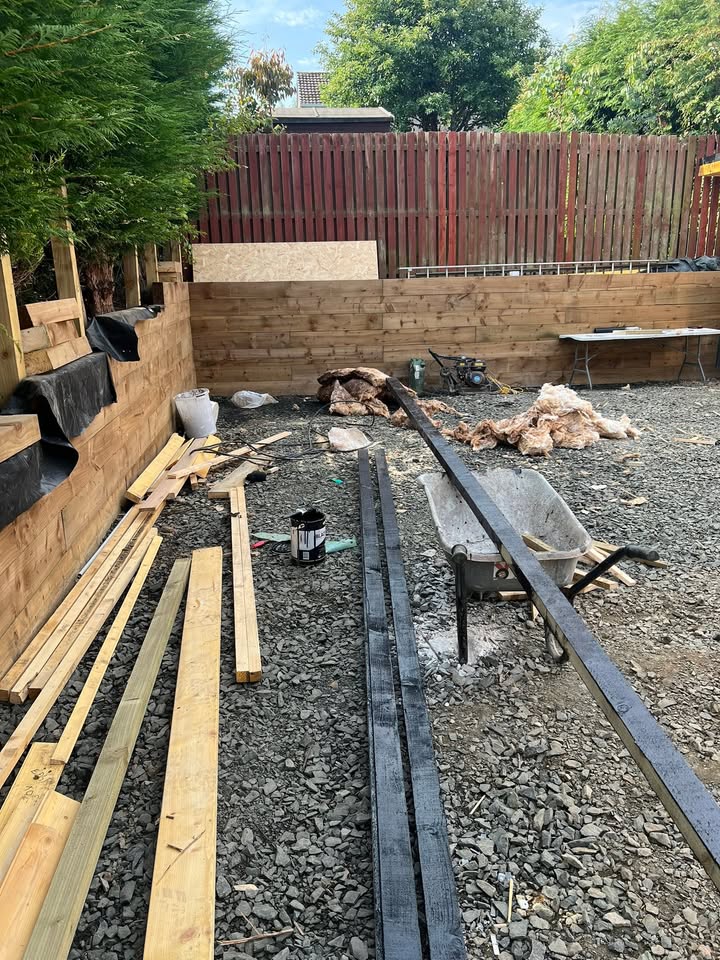 Garden room and landscaping in Baberton