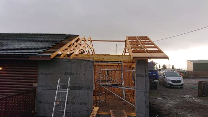 Log Cabin extension in Ladybank, Fife