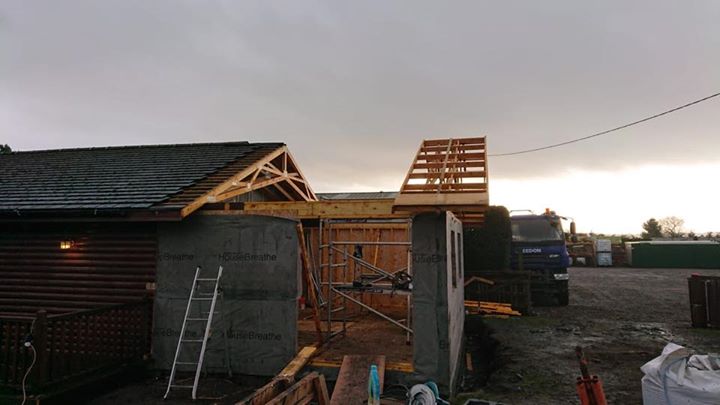 Log Cabin extension in Ladybank, Fife