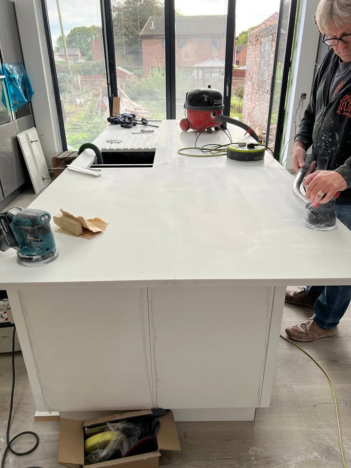 Minerva worktops fitted in Broxburn