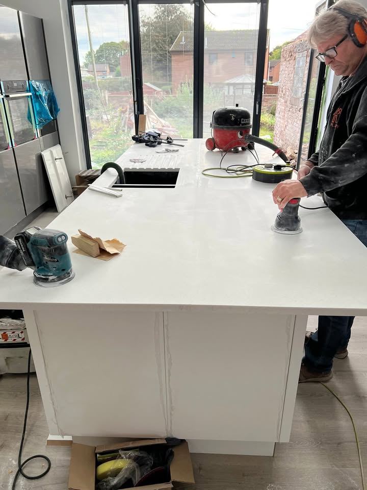 Minerva worktops fitted in Broxburn