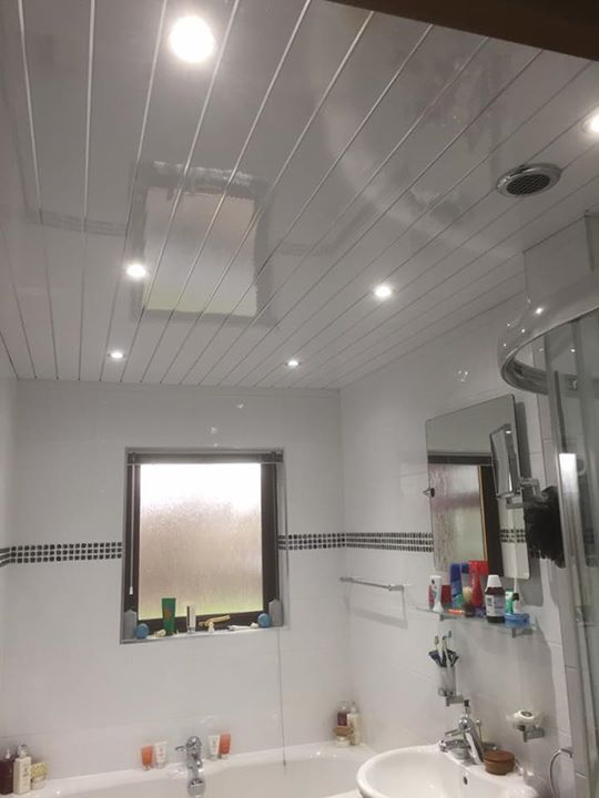 New bathroom ceiling, Linlithgow