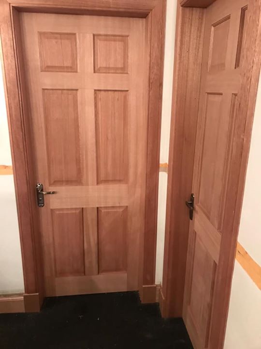 New hardwood doors, facings and skirtings in Grangemouth