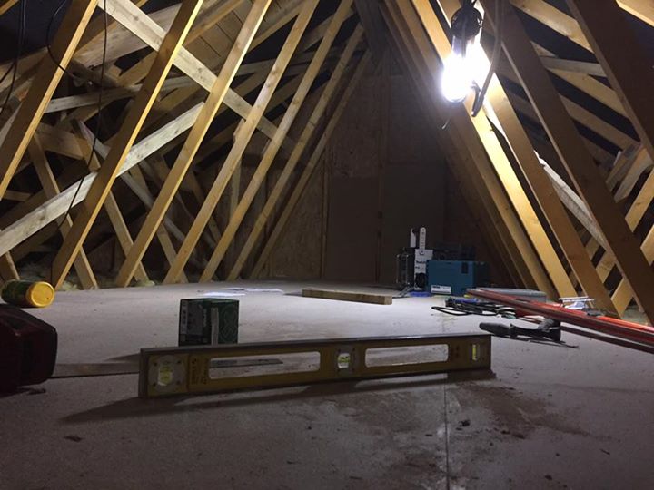 New loft ladder and loft flooring