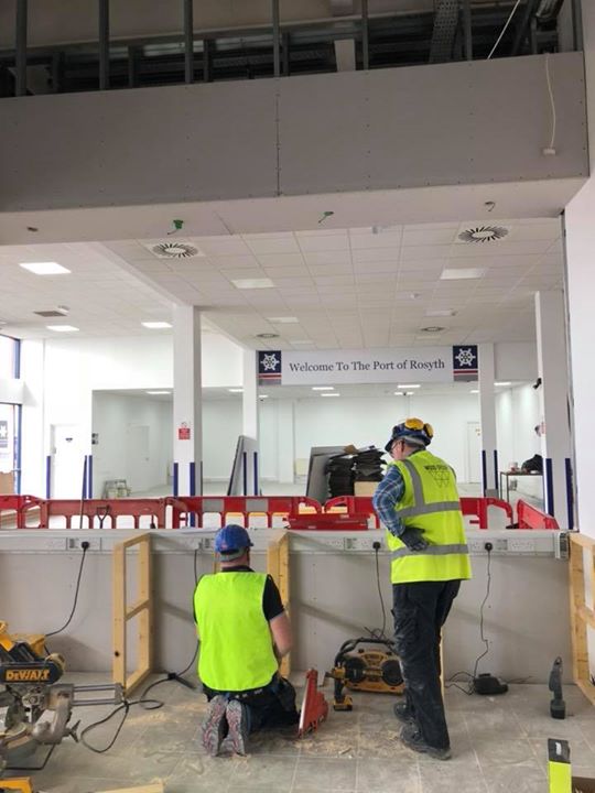 New Mistral worktops installed at Cruise Terminal Rosyth Check-in