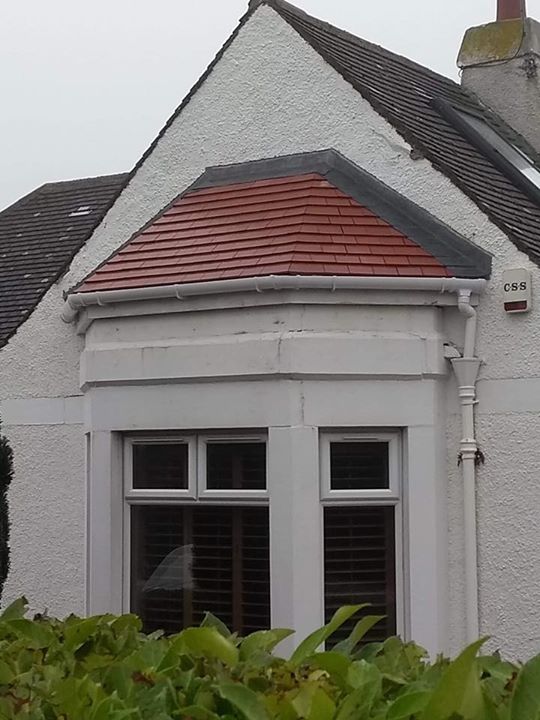 New pitched roof over bay window in Edinburgh