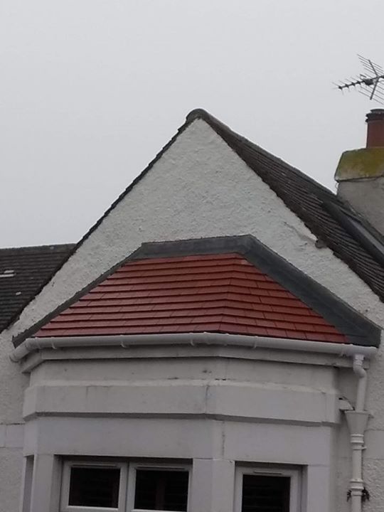 New pitched roof over bay window in Edinburgh