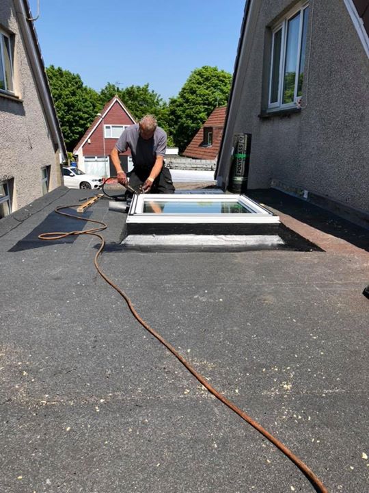 New Velux Flat Roof window installation in Polmont