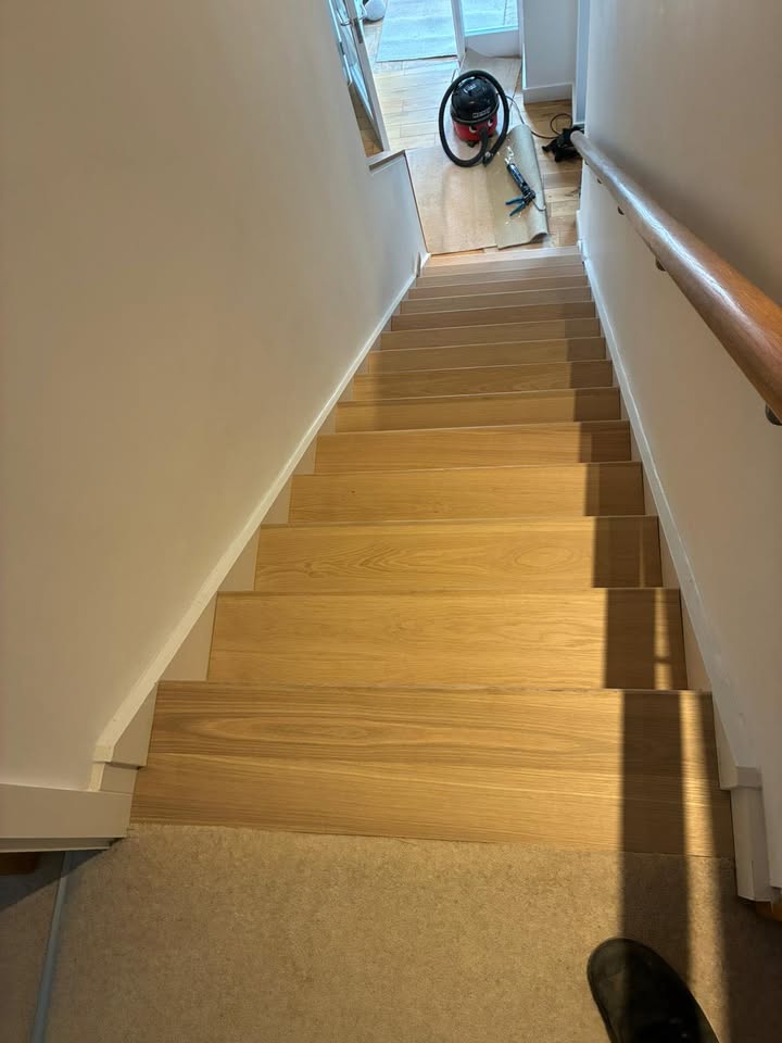 Oak Stair cladding in Threemiletown