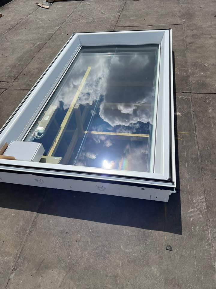 Office Refurb in Broxburn 2mx1m Velux flat roof windows