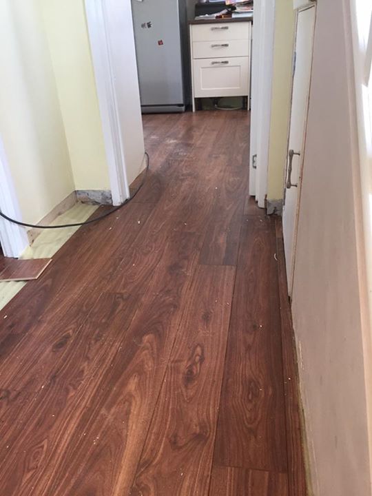 Oiled walnut Quick Step flooring in Linlithgow