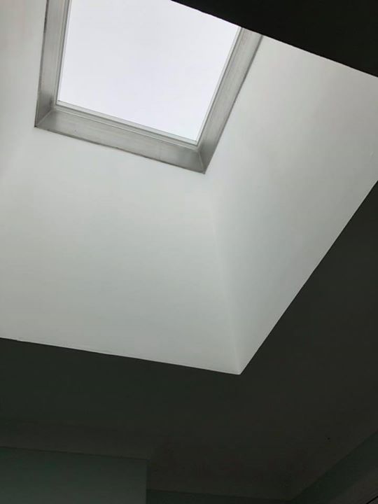 Replaced damaged plastic skylight with Velux Flat Roof window in Corstorphine