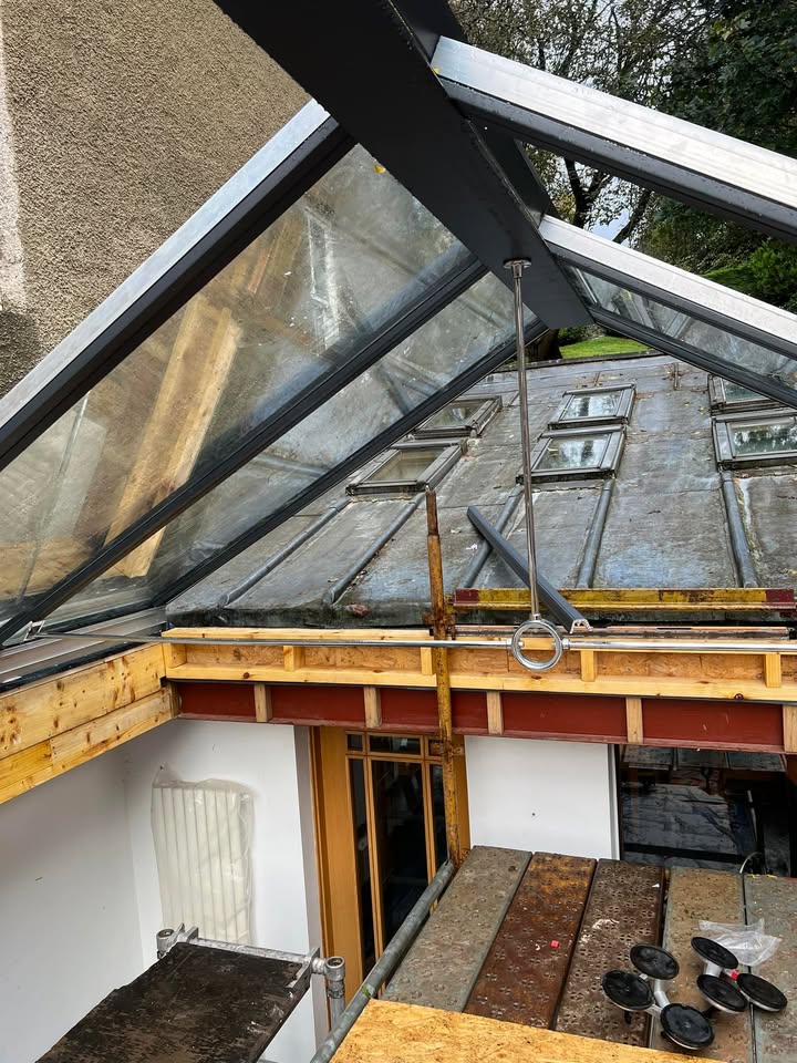 Replacing timber conservatory roof with aluminium roof and front