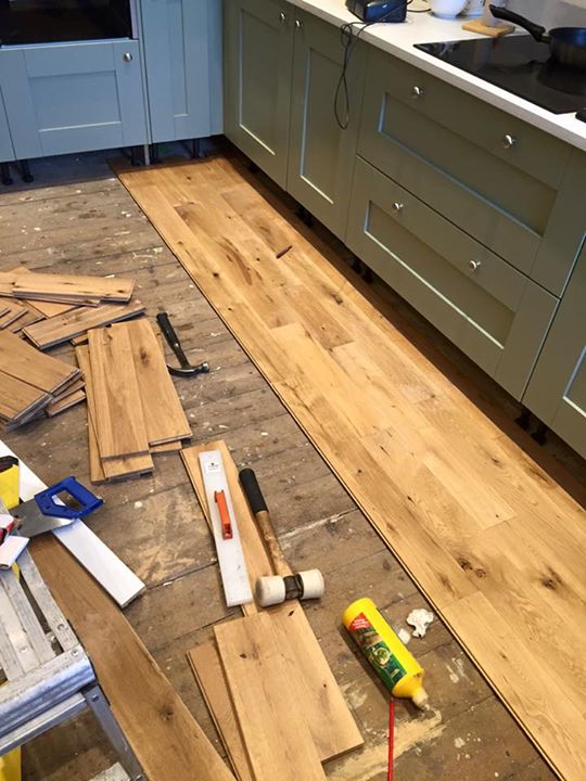 Solid Oak Flooring for Mr. Horne, Laurieston