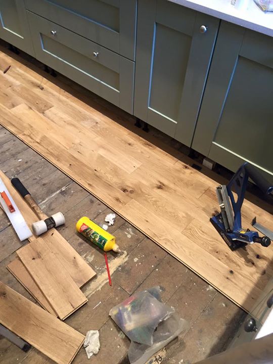 Solid Oak Flooring for Mr. Horne, Laurieston