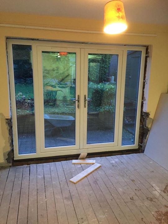 Structural works Linlithgow with new patio doors kitchen and bathroom