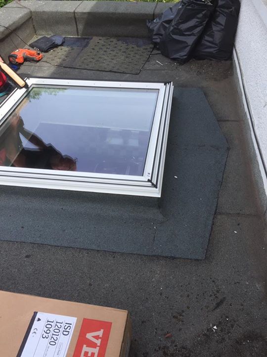 Velux Flat Roof Window with curved glass top with Craig Lyon, Dane Dunnigan