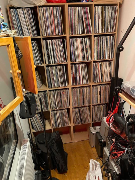 Vinyl record storage shelving in Blackford, Edinburgh