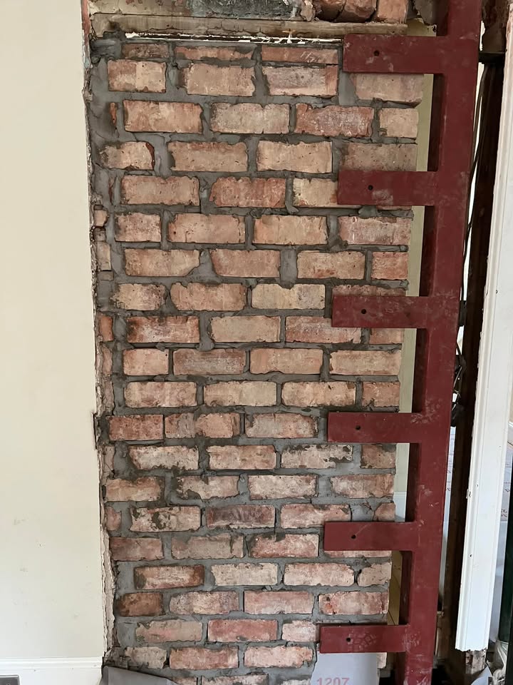 Wall removal and new structural steel installed in Portobello